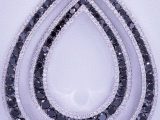 White and Black Diamond Pendant